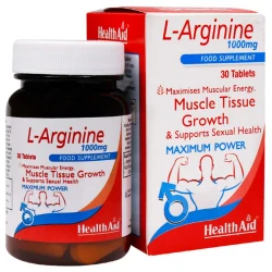 خرید ال آرژینین هلث اید 1000 میلی گرم بسته 30 عددی