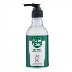 لوسیون ضد جوش بدن اسکین شیک مدل درخت چای مناسب پوست‌های چرب و آکنه‌ای حجم 200 میلی لیتر