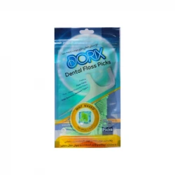 نخ دندان دوریکس مدل کمانی خلالی  کدB102 مجموعه 50 عددی