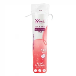 پد پاک‌کننده آرایش صورت یونی لد مدل Ultra Soft.Cotton Silk بسته 120 عددی