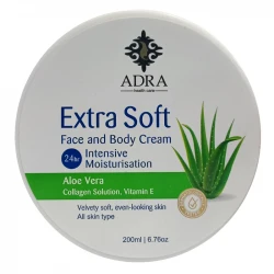 کرم مرطوب کننده آدرا مدل آلوئه ورا حجم 200 میلی لیتر