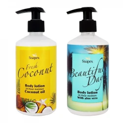 لوسیون بدن سوپکس مدل Coconut oil و Aloe vera حجم 350 میلی لیتر