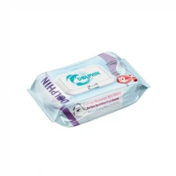 دستمال مرطوب دلفین مدل super soft cleansing بسته 42 عددی