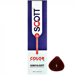 رنگ مو اسکاتس سری Rose Red شماره RF3 حجم 100 میلی لیتر رنگ قهوه ای قرمز آلبالویی روشن