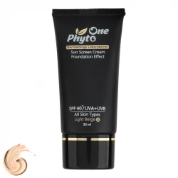 کرم ضد آفتاب رنگی فیتو وان SPF 40 مدل 981 ‌حاوی ‌محافظ UVA و UVB مناسب انواع پوست‌ حجم 30 میلی‌لیتر