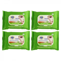 دستمال مرطوب وی کر مدل Jojoba-Aloe Vera چهار بسته 20 عددی