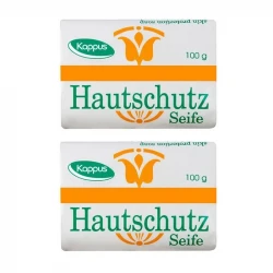 صابون شستشو کاپوس اورال کر مدل Skin Protection وزن 100 گرم مجموعه 2 عددی