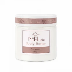 کره بدن نرلینیو مدل coconut مناسب برای انواع پوست وزن 250 گرم