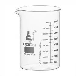 بشر آزمایشگاه مدل beaker ظرفیت 800 میلی لیتر