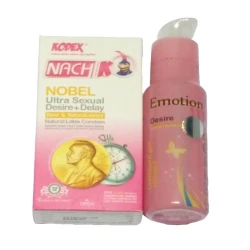 کاندوم کدکس مدل Nobel بسته 12 عددی به همراه ژل ایموشن مدل Desire