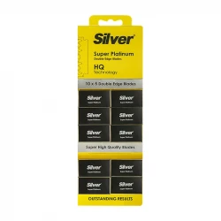 تیغ یدک سیلور مدل  super platinum ده بسته 5 عددی