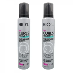 موس مو بیول مدل 4 FINE CURLS حجم 200 میلی لیتر مجموعه دو عددی