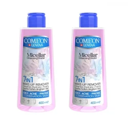 آب پاک کننده آرایش صورت کامان مدل COMBINATION حجم 400 میلی لیتر مجموعه 2 عددی