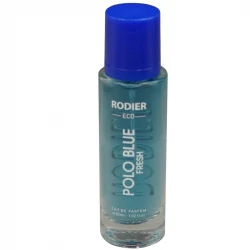 عطر جیبی مردانه رودیر مدل POLO BLUE FRESH با رایحه خنک حجم 30 میلی‌لیتر