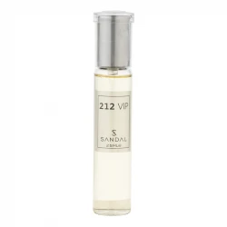 عطر جیبی مردانه صندل مدل 212vip با رایحه تند و خنک حجم 25 میلی‌لیتر