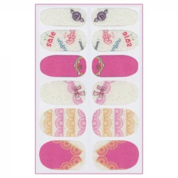 استیکر طراحی ناخن مدل ژله ای کد FN21