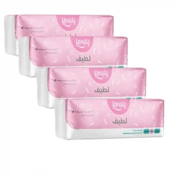 نوار بهداشتی پنبه ریز مدل Large-Blue مجموعه 4 عددی 