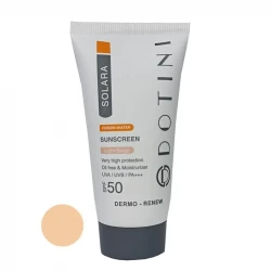 کرم ضد آفتاب رنگی دوتینی SPF 50 مدل فیوژن واتر ‌مناسب پوست‌های چرب حجم 50 میلی‌لیتر