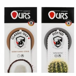 کاندوم خاردار اورز مدل DOTTED  بسته 12 عددی به همراه کاندوم ساده اورز مدل OILY PLUS بسته 12 عددی