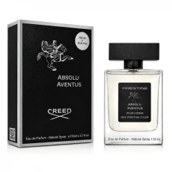 ادوپرفیوم مردانه نیو پرستیژ کالر مدل ABSOLU AVENTUS با رایحه چوبی و خنک حجم 110 میلی لیتر