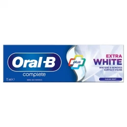 خمیر دندان اورال-بی مدل plus extra white new حجم 75 میلی لیتر