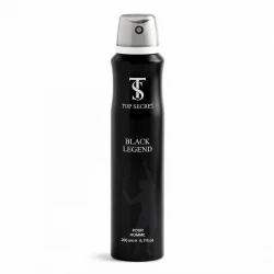اسپری ضدتعریق مردانه تاپ سکرت مدل Black Legend حجم 200 میلی‌لیتر