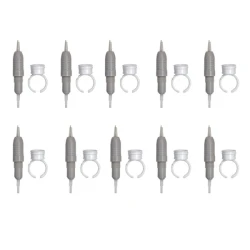 کارتریج میکرونیدلینگ مدل FLAT NEEDLE 3 به همراه تشتک تتو مجموعه 10 عددی