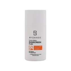 فلوئید ضد آفتاب بی‌رنگ صورت بیزانس SPF 50 مدل Fusion Water ‌مناسب برای UVA/UVB مناسب پوست چرب حجم 50 میلی‌لیتر