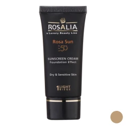 کرم ضدآفتاب رنگی رزالیا SPF50 مدل Dry and Sensitive Skin، مناسب پوست‌های خشک و حساس، حجم 40 میلی‌لیتر