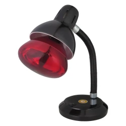 لامپ مادون قرمز 250 وات مصباح مدل R125-IR-250W-E27-RED+CL-113 به همراه پایه