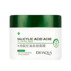 ماسک صورت بایو آکوا مدل SALICYLIC ACID ACNE حجم 120 میلی‌لیتر مرطوب‌کننده، کنترل‌کننده چربی، آبرسان، بسته‌کننده منافذ باز، روشن‌کننده و افزاینده استحکام پوست مناسب انواع پوست و ضد جوش