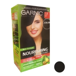 کیت رنگ مو گارنیک شماره 1.0 حجم 80 میلی لیتر رنگ مشکی
