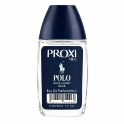 عطر جیبی مردانه پروکسی مدل Polo Blue با رایحه تند و چوبی حجم 30 میلی‌لیتر