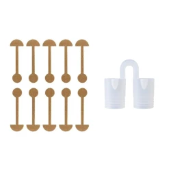 نوزونت بینی مدل سیلیکونی به همراه چسب پره بینی وای دی مدل SMV02 بسته 10 عددی