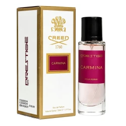عطر جیبی زنانه نیو پرستیژ کالر مدل CARMINA با رایحه شیرین و معتدل حجم 35 میلی‌لیتر