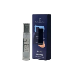 عطر جیبی مردانه صندل مدل بلوشنل با رایحه خنک حجم ۲۵ میلی‌لیتر
