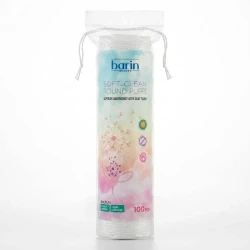 پد پاک کننده آرایش صورت بارین مدل Soft and Clean بسته ۱۰۰ عددی