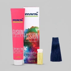 رنگ مو مارال مدل Fusion شماره 5.100 حجم 100 میلی لیتر رنگ سرمه ای کاربنی
