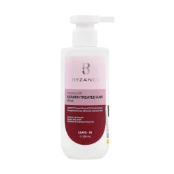 ماسک مو بیرون حمام بیزانس مدل Keratin Treated مناسب برای موی رنگ شده حجم 200 میلی لیتر
