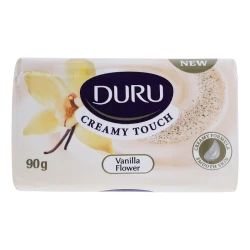 صابون شستشو لطافت بخش صورت و بدن دورو مدل vanilla flower مناسب برای انواع پوست وزن 90 گرم