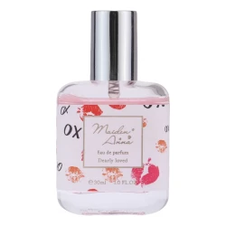 عطر جیبی زنانه و مردانه میدن آنا مدل dearly loved حجم 30 میلی‌لیتر با رایحه میوه‌ای شیرین، ماندگاری و پخش بوی متوسط