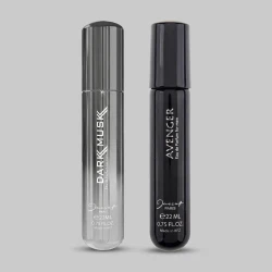عطرجیبی مردانه ژک ساف مدل Dark Musk حجم 22 میلی لیتر به همراه عطرجیبی مردانه ژک ساف مدل Avenger حجم 22 میلی لیتر