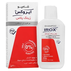 خرید شامپو زینک پلاس اسکالپ کر ایروکس وزن 200 گرم