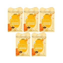 ماسک صورت وارمی مدل رویال ژلی مناسب انواع پوست حجم 45 میلی لیتر بسته 5 عددی