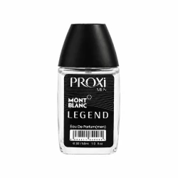 عطر جیبی مردانه پروکسی مدل Mont Blanc Legend با رایحه تلخ و چوبی حجم 30 میلی‌لیتر