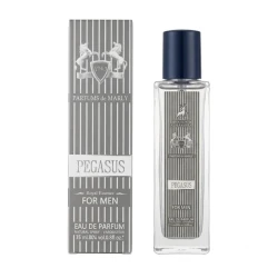 عطر جیبی مردانه الحمبرا مدل PEGASUS PARFUMS de MARLY با رایحه شرقی و چوبی و خوراکی حجم 35 میلی‌لیتر